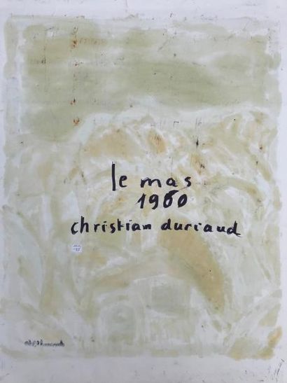 null Christian DURIAUD (né en 1944)

Le mas

Huile sur papier signée en bas à droite...