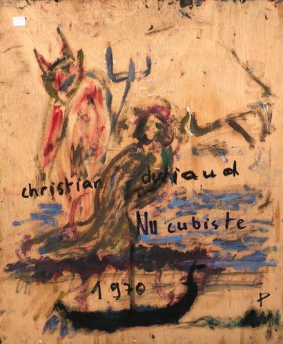 null Christian DURIAUD (né en 1944)

Nu cubiste

Huile sur panneau signée en bas...