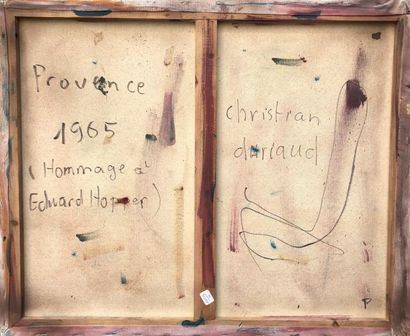 null Christian DURIAUD (né en 1944)

Provence

Huile sur toile signée en bas à droite...