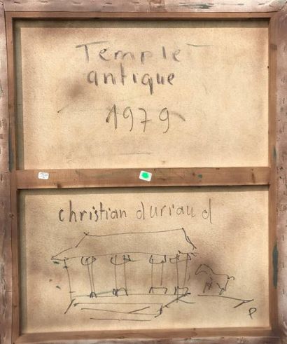 null Christian DURIAUD (né en 1944)

Temple antique

Huile sur toile signée en bas...