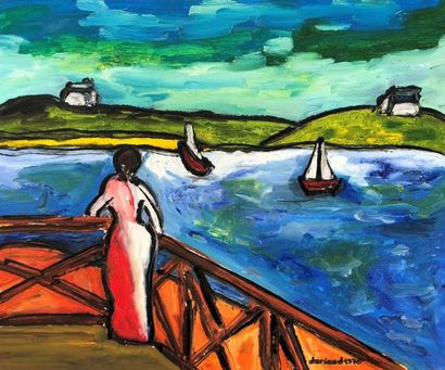 null Christian DURIAUD (né en 1944)

Femme au bord de la mer

Huile sur toile signée...