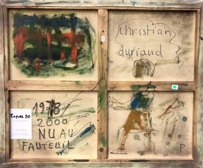 null Christian DURIAUD (né en 1944)

Nu au fauteuil

Huile sur toile signée en bas...