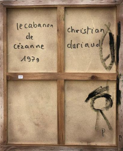 null Christian DURIAUD (né en 1944)

Le cabanon de Cèzanne

Huile sur toile signée...