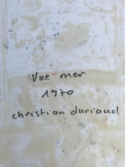 null Christian DURIAUD (né en 1944)

Vue mer

Huile sur papier signée en bas à droite...