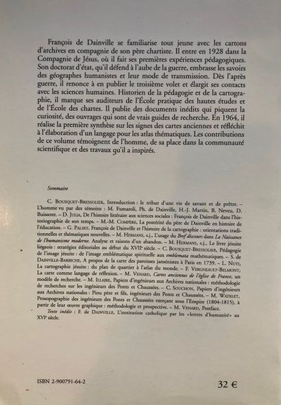 null François de Dainville, S.J. , pionnier de l'histoire de la cartographie et de...
