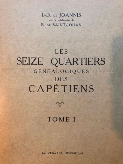 null Joannis (Jean-Dominique de), Les seize quartiers généalogiques des Capétiens,...