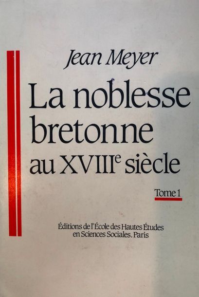 null Meyer (Jean), La noblesse bretonne au XVIIIe siècle, Paris, 1985, 2 vol.