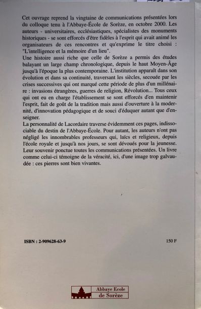 null Munier (Marie-Odile, dir.), Sorèze, l'intelligence et la mémoire d'un lieu,...