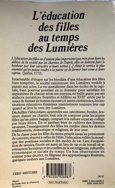 null Sonnet (Martine), L'éducation des filles au temps des Lumières, Paris, 1987...