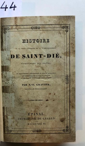 null Gravier (Nicolas-François), Histoire de la ville épiscopale et de l'arrondissement...