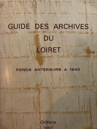 null Guide des Archives du Loiret, fonds antérieurs à 1940, Orléans, 1982, 1005 p....