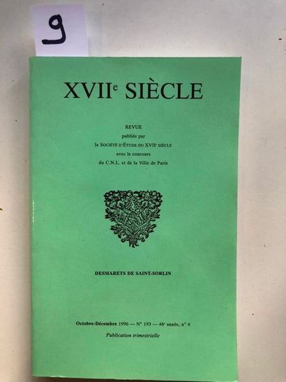 null Desmarets de Saint-Sorlin, XVIIe s., Revue publiée par la Société d'étude du...