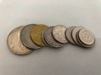 null Lot de 10 pièces de monnaie diverses