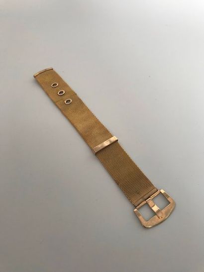 null Bracelet ceinture en métal patiné doré - Longueur : 20 cm