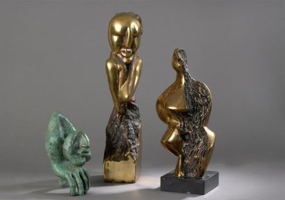 null Jacques TENENHAUS (né en 1947) 

La main 1983 

Sculpture en bronze à patine...