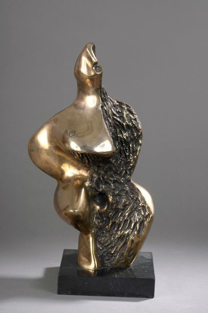 null Jacques TENENHAUS (né en 1947) 

Femme assise 1978 

Sculpture en bronze patiné...