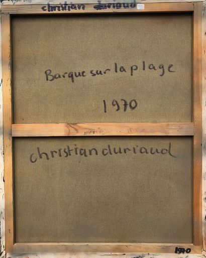 null Christian DURIAUD (né en 1944)

Barque sur la plage

Huile sur toile signée...