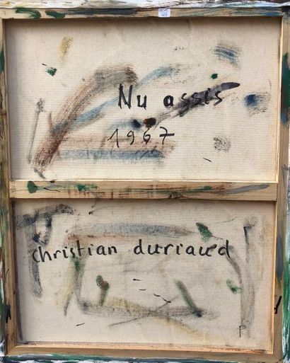 null Christian DURIAUD (né en 1944)

Nu assis

Huile sur toile signée en bas à droite...