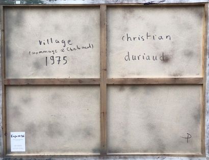 null Christian DURIAUD (né en 1944)

Village (Hommage à Chabaud)

Huile sur panneau...