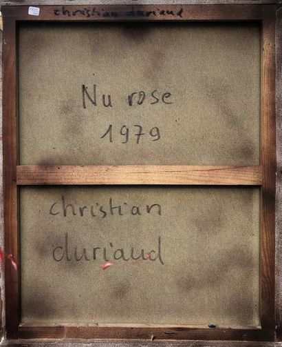 null Christian DURIAUD (né en 1944)

Nu rose

Huile sur toile signée en bas à droite...