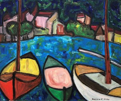 null Christian DURIAUD (né en 1944)

Barques

Huile sur toile signée en bas à droite...