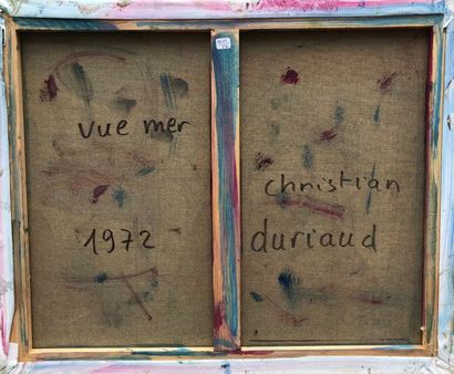 null Christian DURIAUD (né en 1944)

Vue mer

Huile sur toile signée en bas à droite...