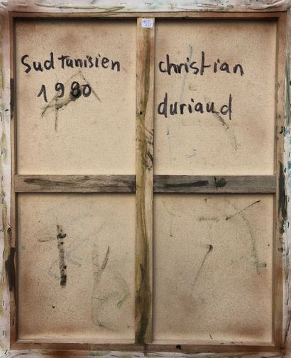 null Christian DURIAUD (né en 1944)

Sud tunisien

Huile sur toile signée en bas...