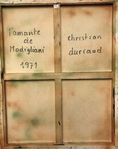 null Christian DURIAUD (né en 1944)

L'amante de Modigliani

Huile sur toile signée...