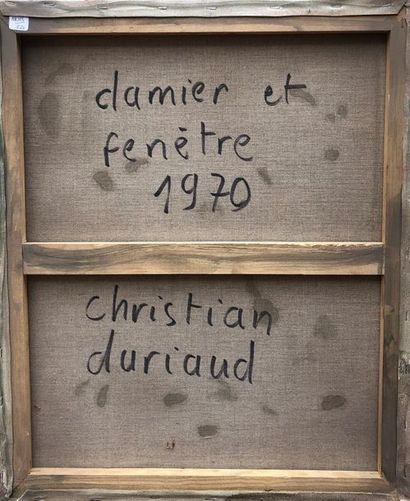 null Christian DURIAUD (né en 1944)

Damier et fenêtre

Huile sur toile signée en...