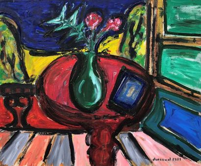 null Christian DURIAUD (né en 1944)

Le vase vert

Huile sur toile signée en bas...