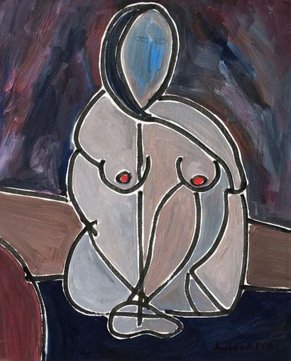 null Christian DURIAUD (né en 1944)

Nu cubiste

Huile sur toile signée en bas à...
