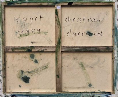null Christian DURIAUD (né en 1944)

Le port

Huile sur toile signée en bas à droite...