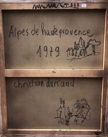 null Christian DURIAUD (né en 1944)

Alpes de haute provence

Huile sur toile signée...