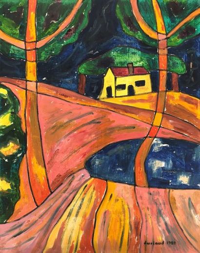 null Christian DURIAUD (né en 1944)

The Yellow house

Huile sur toile signée en...
