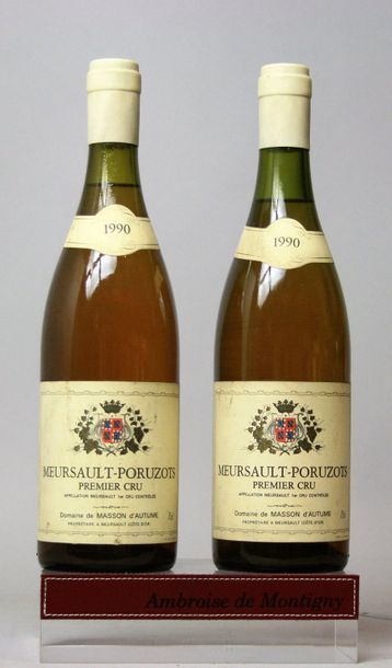 null 2 bouteilles MEURSAULT 1er cru "Poruzots" - Maison d'AUTUME 1990

Un niveau...