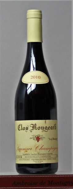 null 1 bouteille CLOS ROUGEARD "Le Bourg" - FOUCAULD 2010 

Étiquette légèrement...