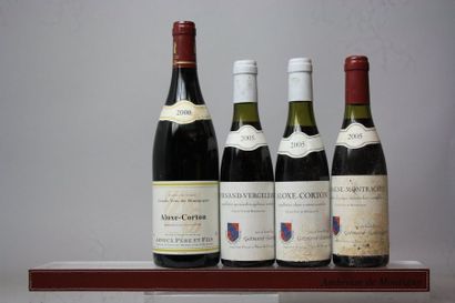 null LOT DE 4 flacons VINS DE BOURGOGNE : 3 demies millésimées 2005 : 1 CHASSAGNE-MONTRACHET,...