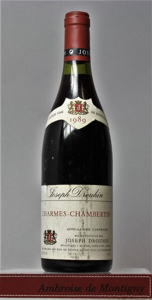 null 1 bouteille CHARMES CHAMBERTIN Grand cru - J. DROUIHIN 1989 

Etiquette légèrement...