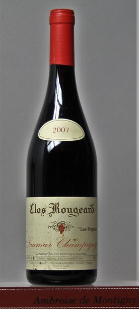 null 1 bouteille CLOS ROUGEARD "Les Poyeux" - FOUCAULD 2007
Étiquette légèrement...