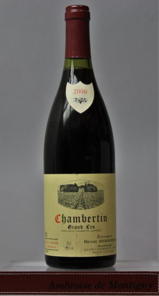 null 1 bouteille CHAMBERTIN Grand cru - H. REBOURSEAU 2000 

Etiquette légèrement...