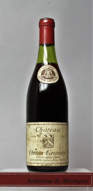 null 1 bouteille CORTON GRANCEY Grand cru - L. LATOUR 1971 

Etiquette légèrement...