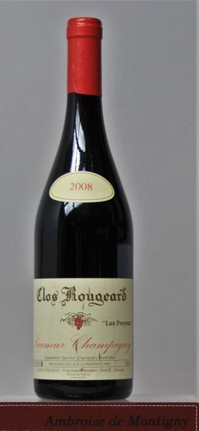 null 1 bouteille CLOS ROUGEARD "Les Poyeux" - FOUCAULD 2008
Étiquette légèrement...