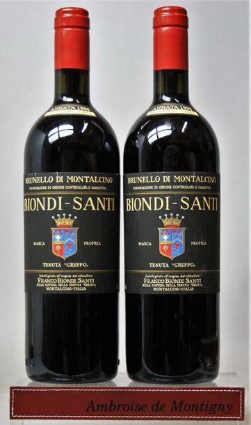 null 2 bouteilles Italie : BRUNELLO DI MONTALCINO "TENUTA IL GREPPO" 1998 - BIONDI...