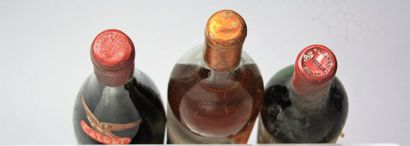 null LOT DE 3 VINS BLANCS ET ROUGES DIVERSES REGIONS DE FRANCE : 1 bouteille VIN...