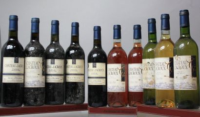 null 10 bouteilles VINS DIVERS DE CHÂTEAU LACROUX  - GAILLAC 5Bts. Vin rouge 3 Vin...