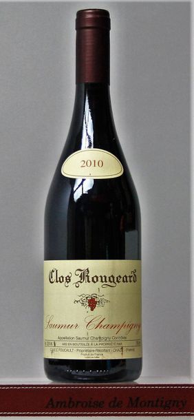null 1 bouteille CLOS ROUGEARD "Clos"- FOUCAULD 2010 

Étiquette légèrement tach...