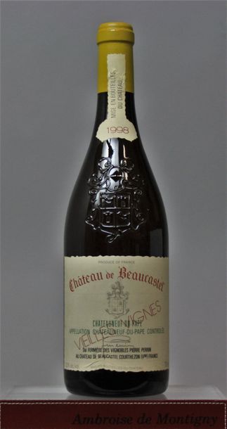 null 1 bouteille CHATEAUNEUF de PAPE - CHÂTEAU de BEAUCASTEL BLANC 1998