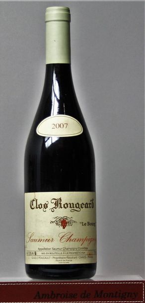 null 1 bouteille CLOS ROUGEARD "Le Bourg" - FOUCAULD 2007 

Étiquette légèrement...