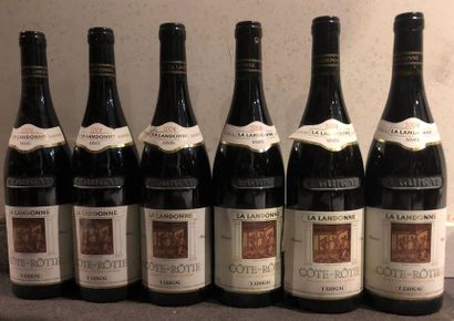 null 6 bouteilles CÔTE DE RÔTIE LA LANDONNE - GUIGAL 2004 

Caisse bois d'origin...