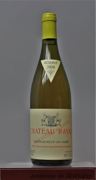 null 1 bouteille CHATEUNEUF de PAPE - CHÂTEAU RAYAS BLANC 2008